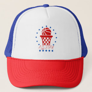 Alle Star Basketball Sport Perfekt Basketball Fan Truckerkappe