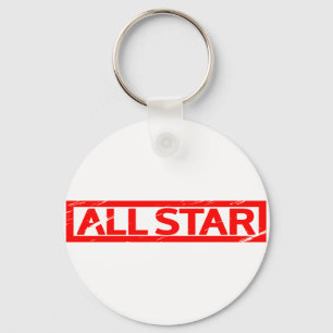Alle Star-Briefmarke Schlüsselanhänger