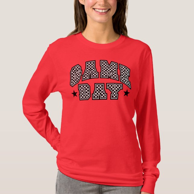 Alle Star Checked Game Day T-Shirt (Vorderseite)