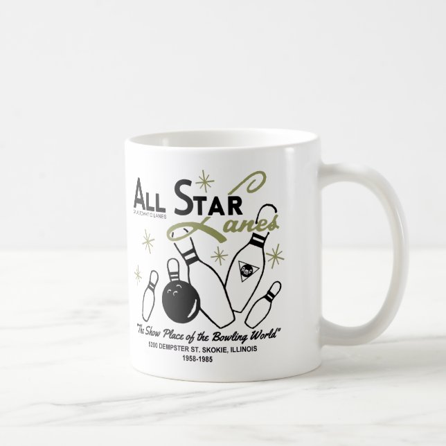 Alle Star Lanes, Skokie, Illinois Kaffeetasse (Rechts)