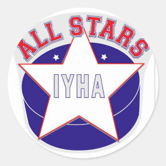 Alle Star-Logos Runder Aufkleber