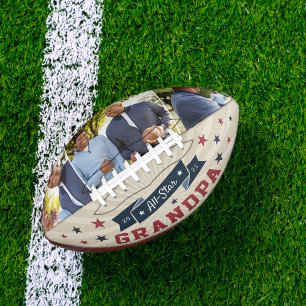 Alle Star Opa   Benutzerdefiniertes Foto Football