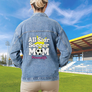 Alle Star Soccer Mama Funny Soccer Mama Jeansjacke
