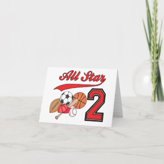 Alle Star Sports 2. Geburtstag Einladungen