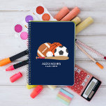 Alle Star Sports Fans Notizblock<br><div class="desc">Passen Sie dieses Sportdesign mit einem Namen,  Monogramm oder Text Ihrer Wahl an. Matching Produkte in unserem Shop erhältlich.</div>