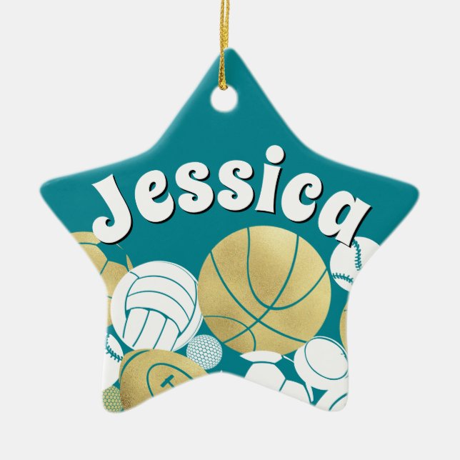Alle Star Sports Keramik Ornament (Vorne)