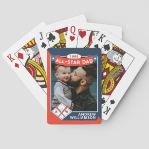 Alle Star Vater-benutzerdefinierten Baseball-Card- Spielkarten