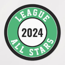 Alle Stars Helm Label für Sportteams
