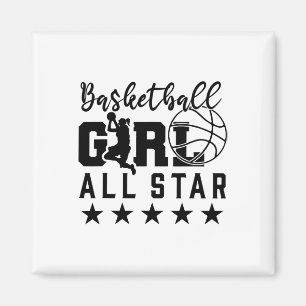 Alle Sterne Girls Hoops Sketch Shirt Magnet