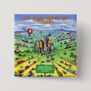 Alle Straßen führen nach Houston Texas Button