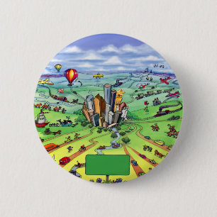 Alle Straßen führen nach Houston Texas Button