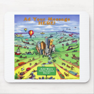 Alle Straßen führen nach Houston Texas Mousepad
