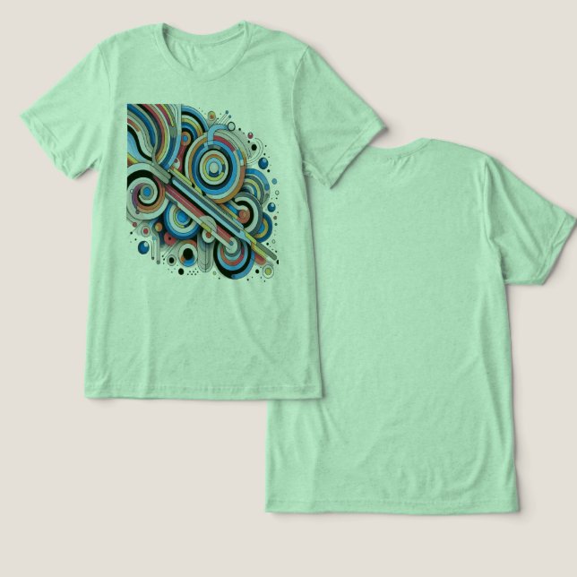 Alle T - Shirt der Farbreihenbogenpalette (Design Vorderseite & Rückseite)