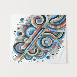 Alle T - Shirt der Farbreihenbogenpalette Wandteppich