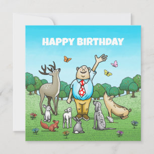 Alle Tiere für einen glücklichen Geburtstag Karte