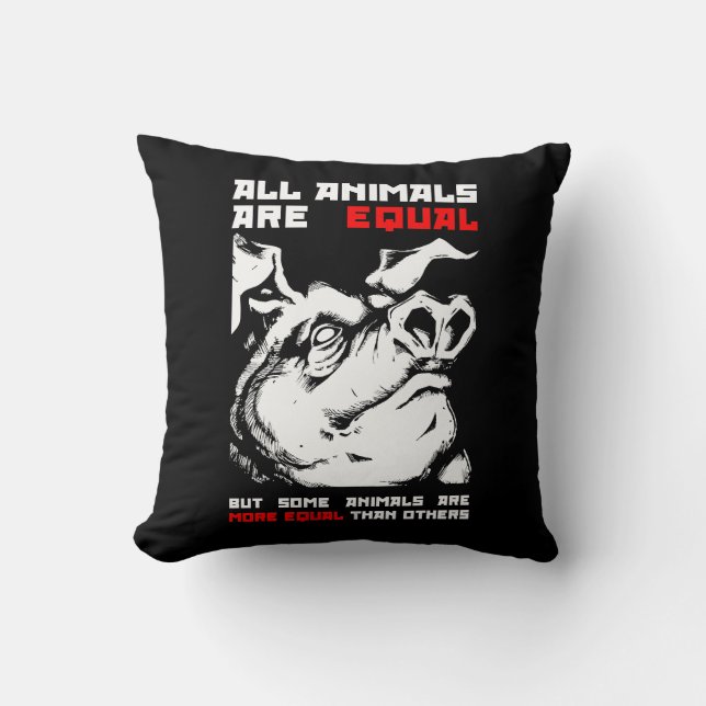 Alle Tiere sind gleich 1 Kissen (Vorderseite)