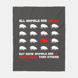 Alle Tiere sind gleich 2 Fleecedecke