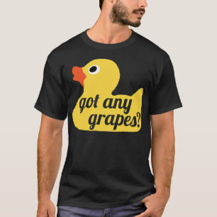 Alle Trauben Duck Song Labrador bedruckte Etikette T-Shirt