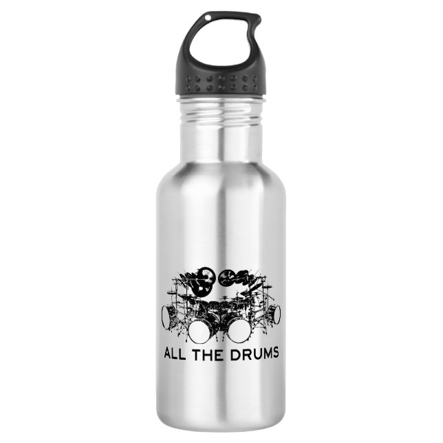 Alle Trommler Edelstahlflasche (Vorderseite)
