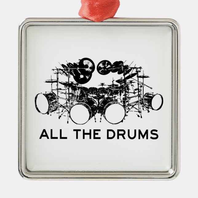 Alle Trommler Ornament Aus Metall (Vorne)