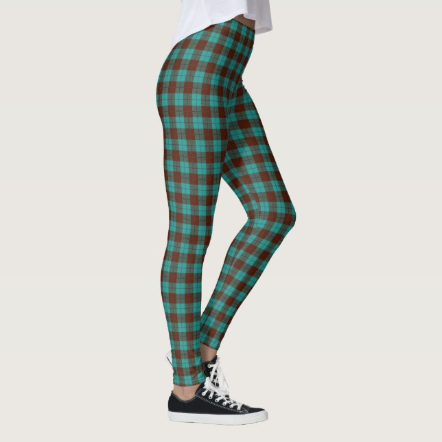 Alle über Aquamarin Kariert Leggings (Rechts)