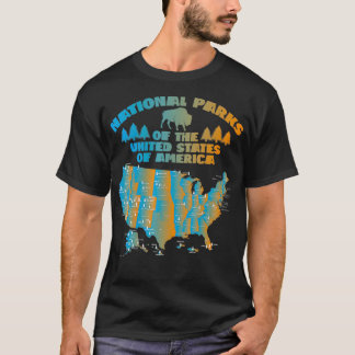 Alle US-Nationalpark Tshirt Wandern und Camping Pa