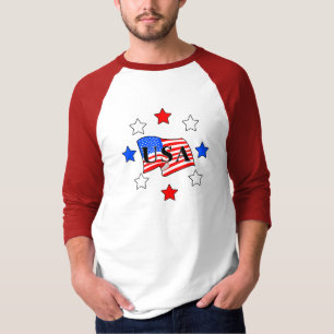 Alle USA-Flagge und -sterne T-Shirt