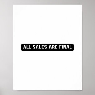Alle Verkaufsabschlusszeichen, Tabletop-Beschriftu Poster
