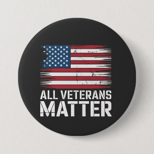 Alle Veteran Matter American 4. Juli Patriotic Button