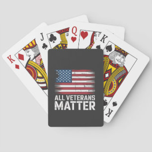 Alle Veteran Matter American 4. Juli Patriotic Spielkarten