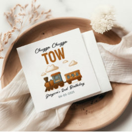 Alle Vintagen Züge 2. Geburtstag Party Serviette