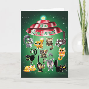 ALLE WARMEN & FUZZIES (Glasur) von Jeff Willis Art Feiertagskarte