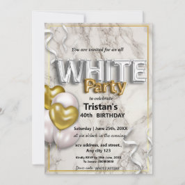 Alle Weißen Affen oder Party Einladung