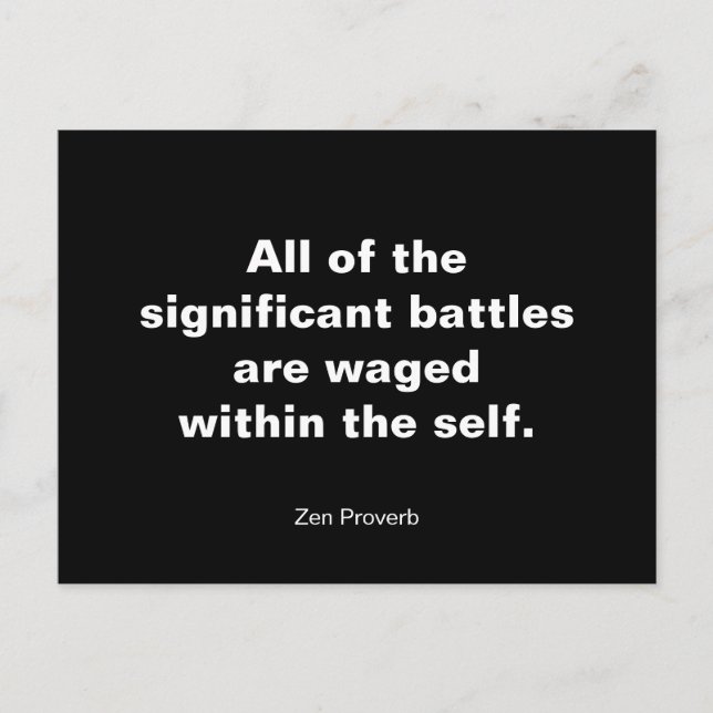 Alle wichtigen Schlachten Postkarte (Vorderseite)