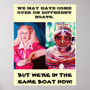 ALLE WIR SIND IM GLEICHEN BOOTS-Plakat Poster