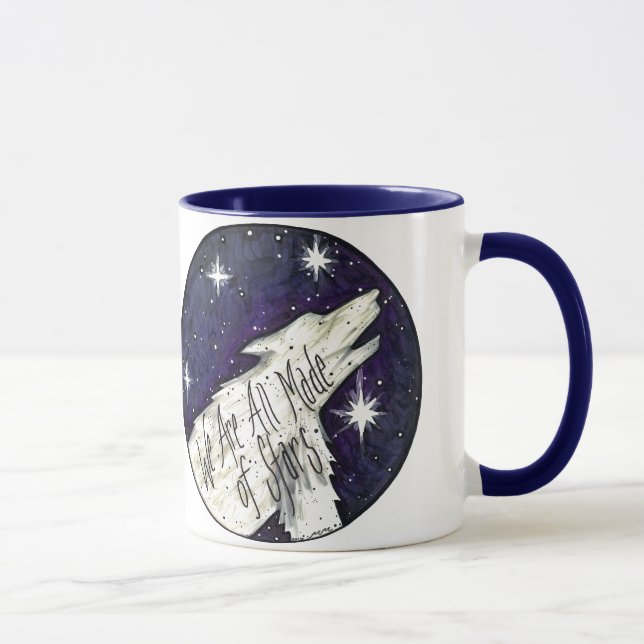 "Alle wir sind machten von den Sternen" Tasse (Rechts)