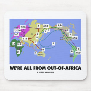 Alle wir sind von Heraus-Von-Afrika (Haplogroup) Mousepad