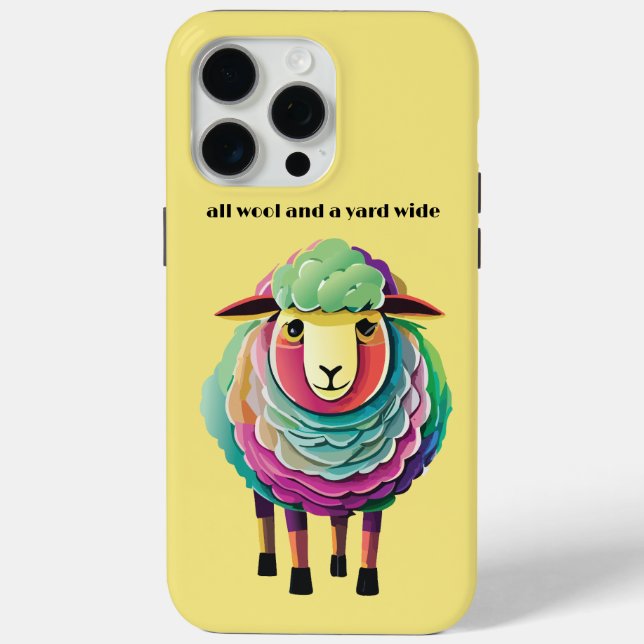 Alle Wolle und ein großer Hof Case-Mate iPhone Hülle (Rückseite)