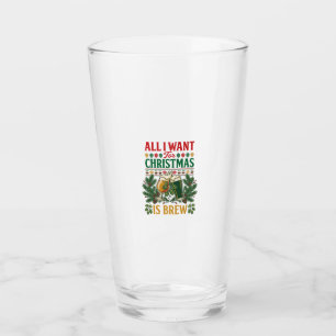 Alle wollen Weihnachts-Brau-Biergläser Kiefern-Hop Glas