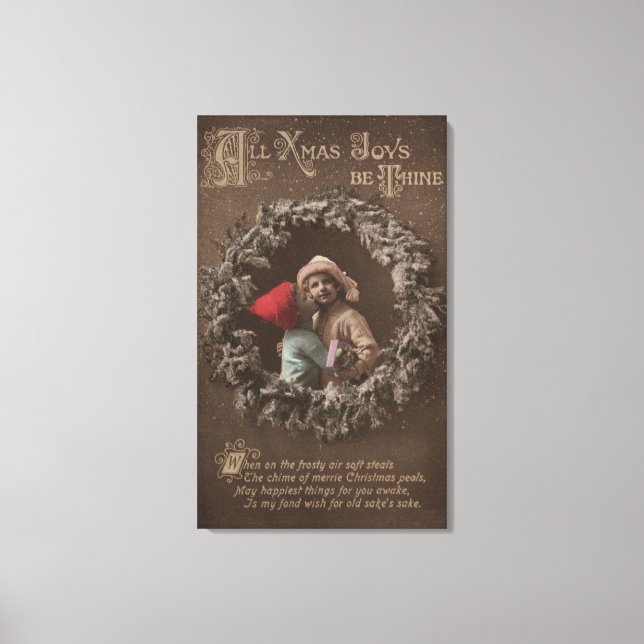 Alle XMAS Joys sind deine kleinen Kinder, die sich Leinwanddruck (Vorderseite)