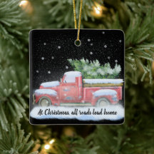 Alle Zuhause mit Vintagem Pick-Up-LKW