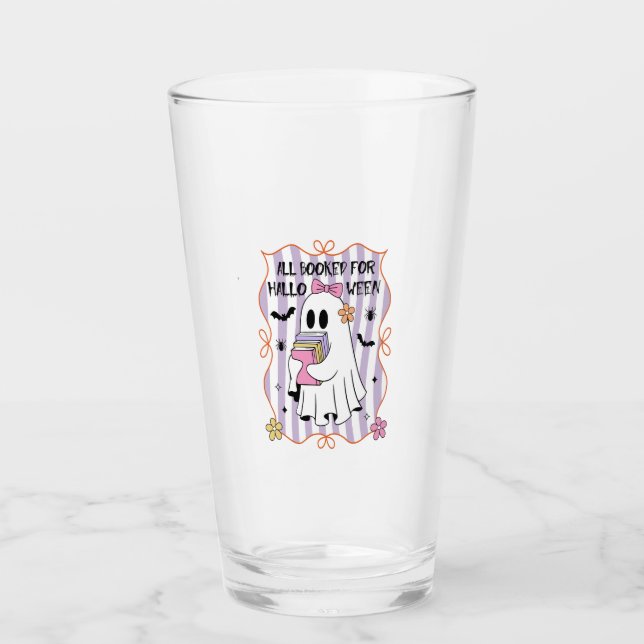 Alle zum Halloween-Lehrer-Geist gebucht Glas (Vorderseite)