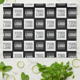 Alle zwei Logos oder Bilder, die sich wiederholen Geschirrtuch