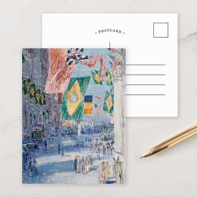 Allee der Alliierten | Childe Hassam Postkarte (Von Creator hochgeladen)