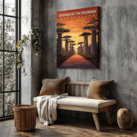 Allee der Baobabs Madagaskar Leinwand-Wandkunst