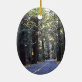 Allee des Rotholz-Staats-Parks Giants Humboldt Keramik Ornament
