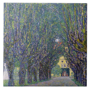 Allee im Schloss Kammer, Gustav Klimt Fliese