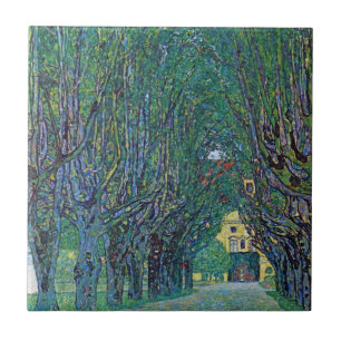 Allee im Schloss Kammer Park von Gustav Klimt Fliese