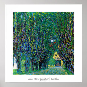 Allee in der schloss kammer Parkkunst durch Gustav Poster