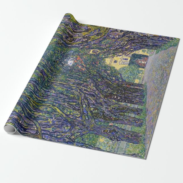 Allee in Schloss Kammer, Gustav Klimt Geschenkpapier (Ungerollt)